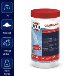 Hth - Klor Granulat til Pool - uden Cyanursyre -1 kg